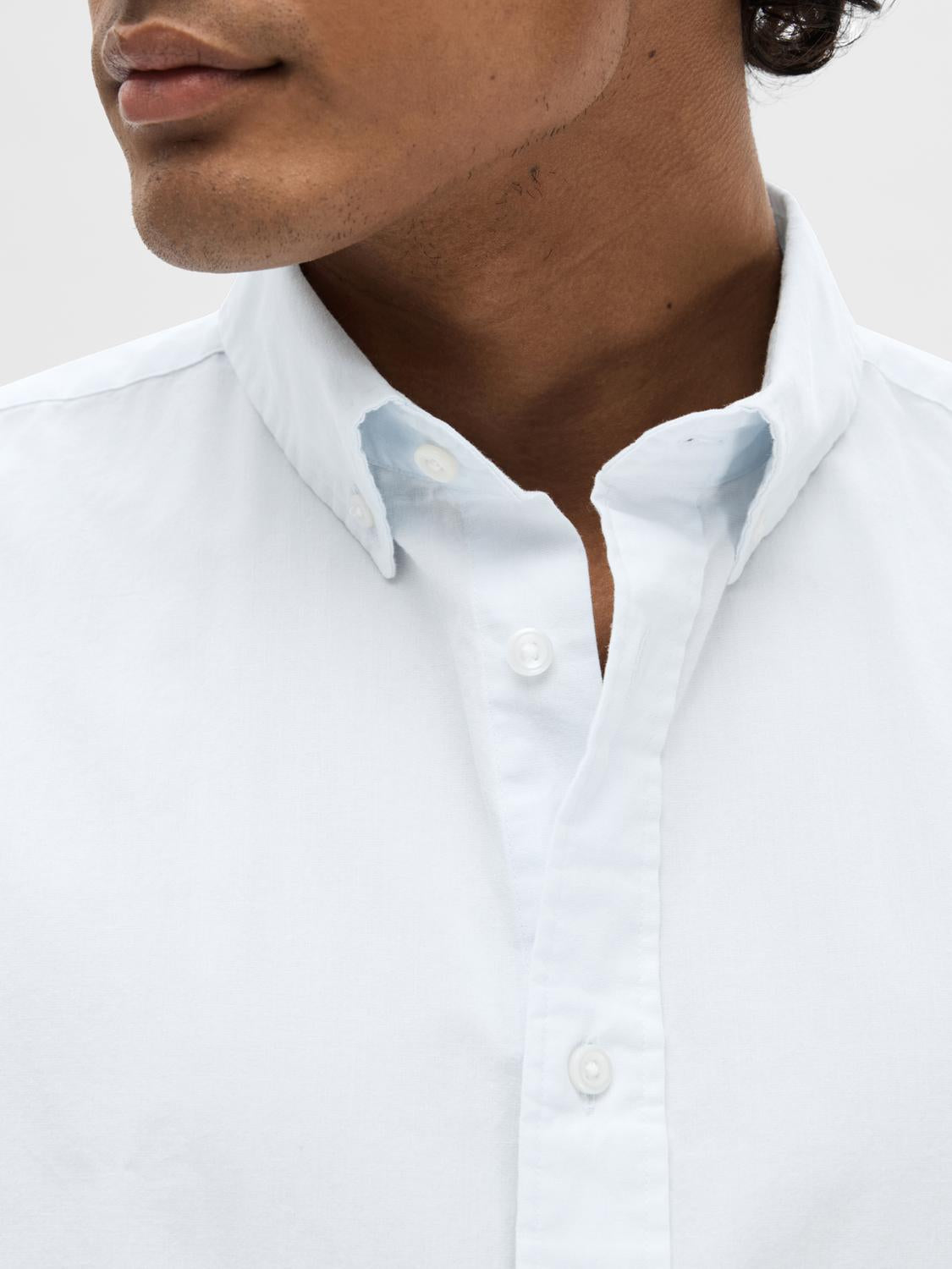 Slim Rick Poplin Skjorte - Blå/ Light Blue